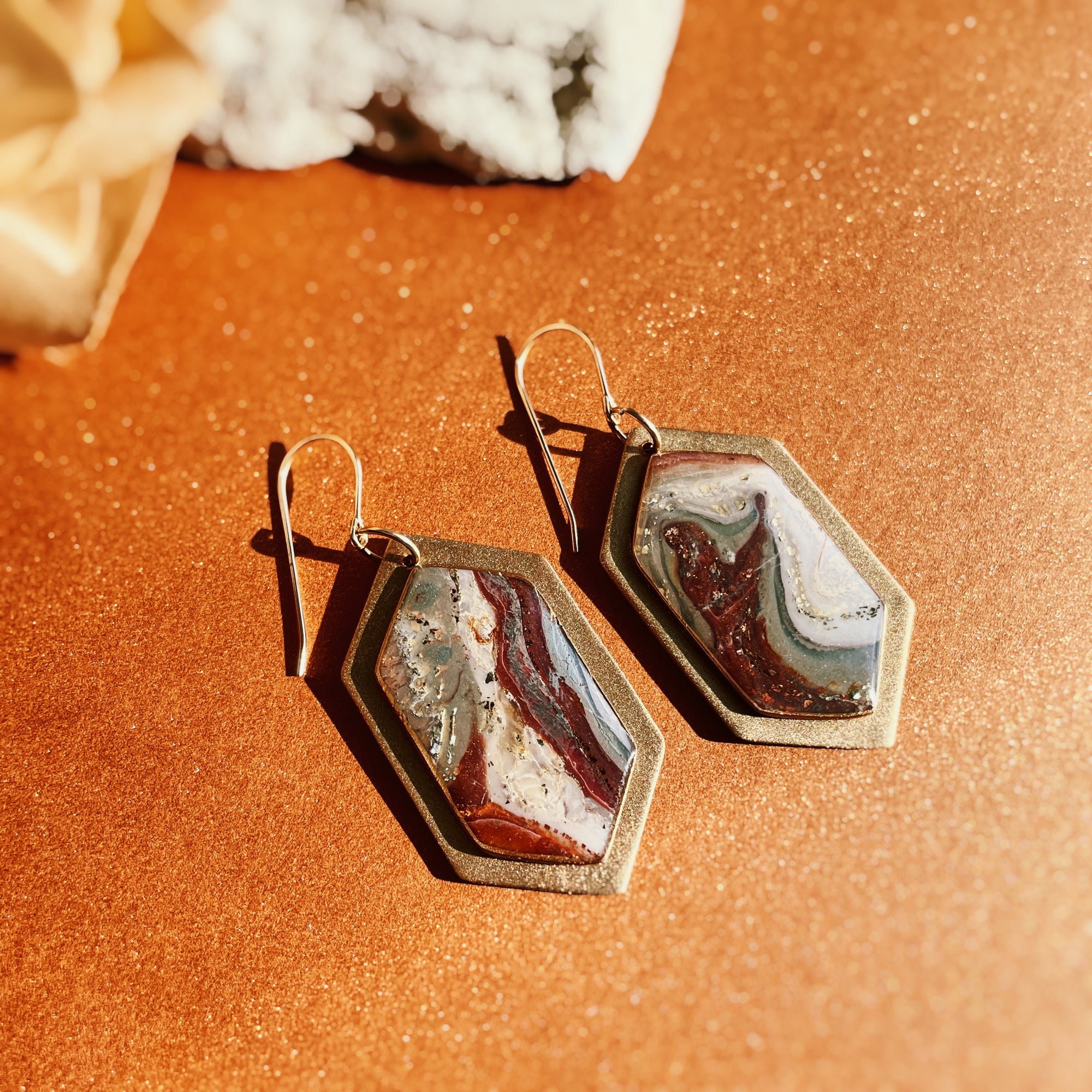 Lace Agate Shields