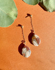 Lace Agate Teardrop Chains