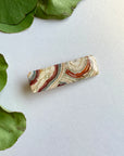 Large Rectangle Spring Agate Hair Clip