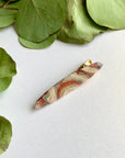 Medium Rectangle Spring Agate Hair Clip