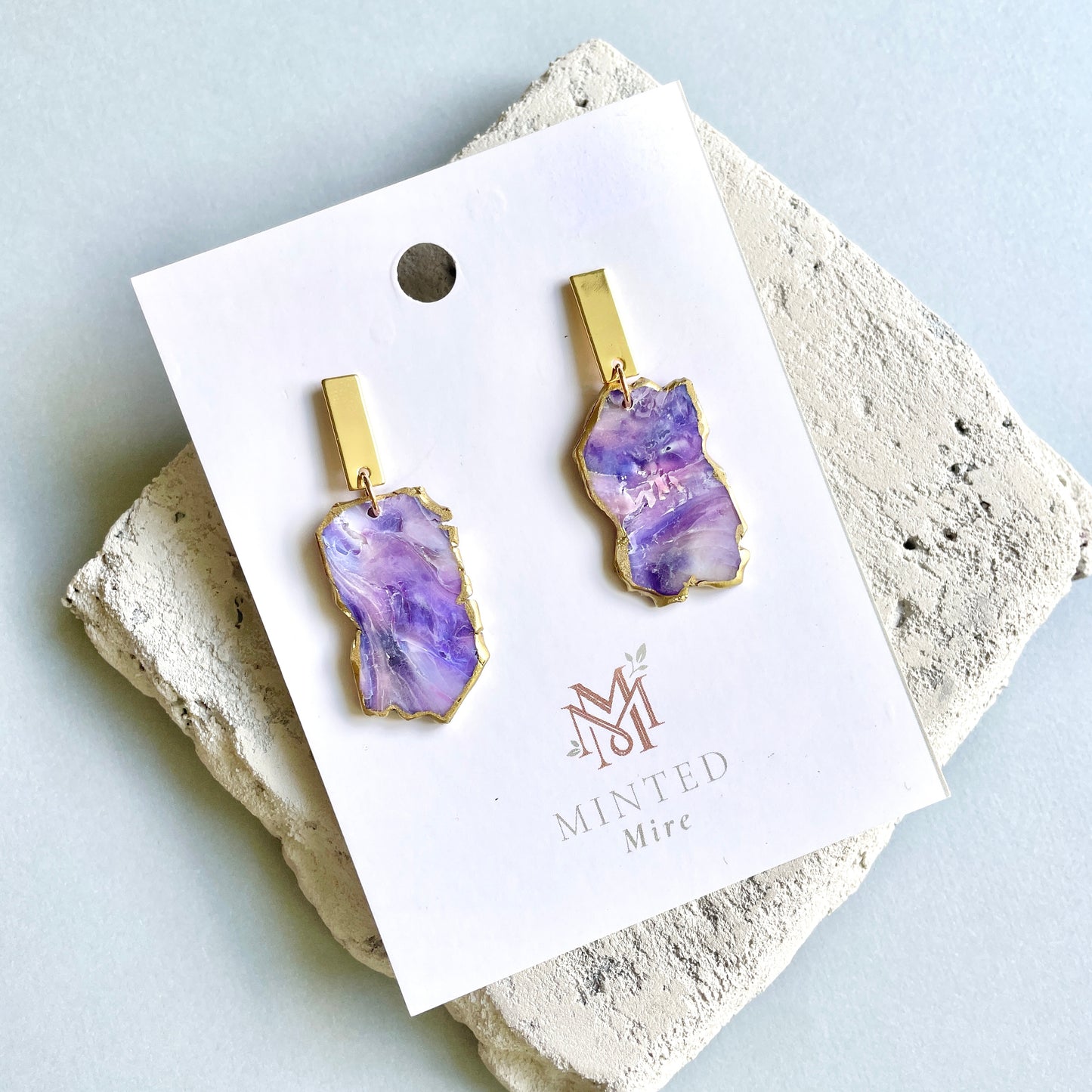 Amethyst Agate Rectangles