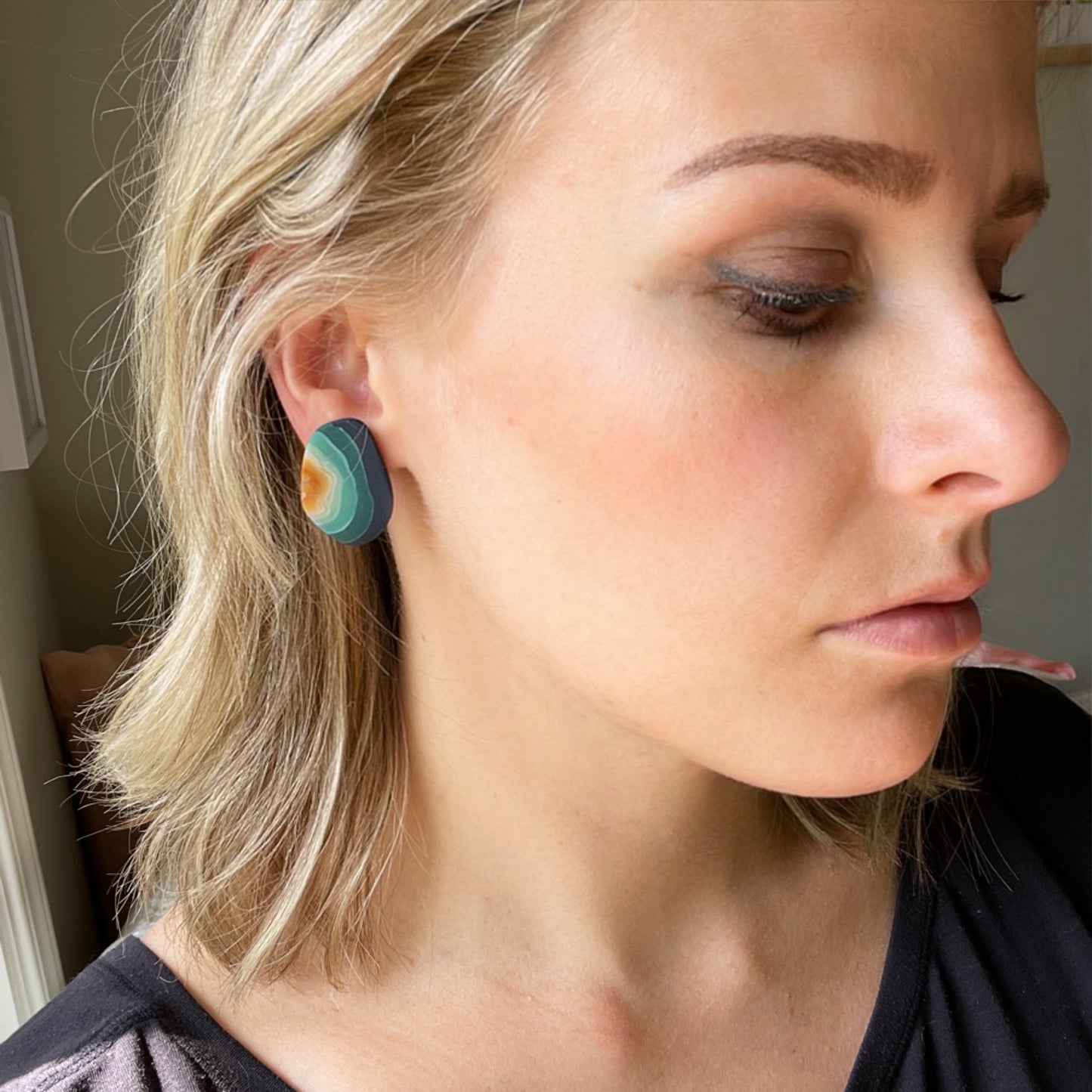 The Elemental Agate Stud
