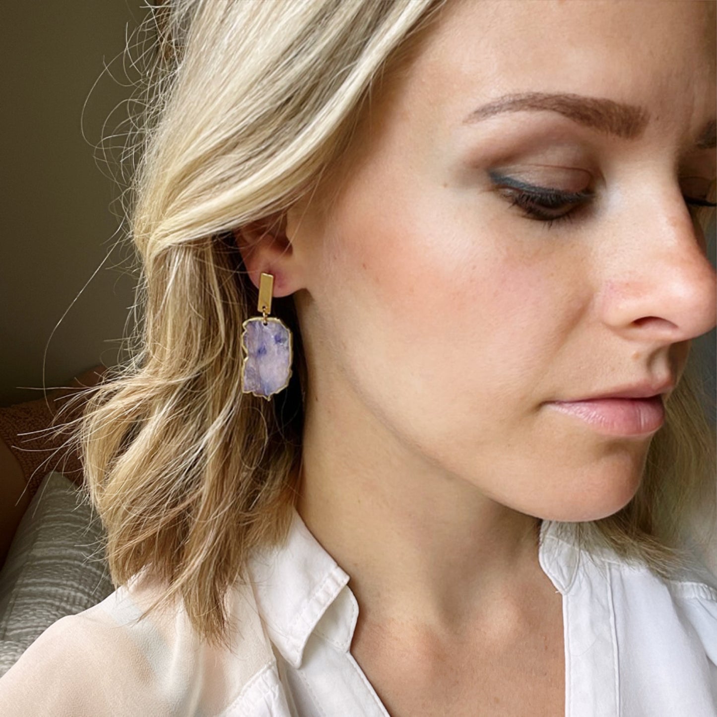 Amethyst Agate Rectangles