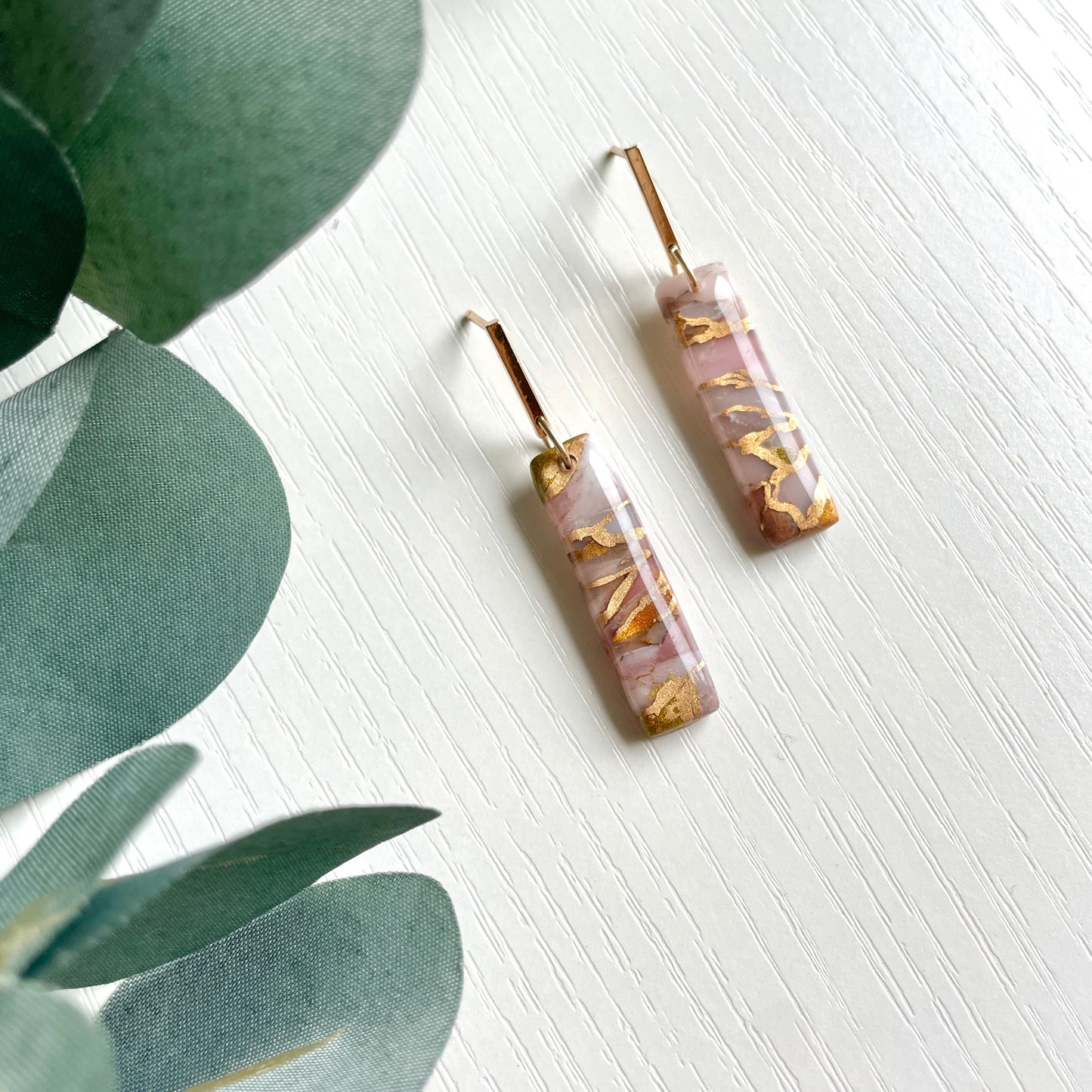 Faux Pink Opal Copper Turquoise