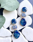 Blue Floral Drops