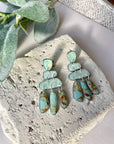 Opal Turquoise Geo Drops (in sterling silver)