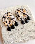 Dalmatian Jasper Torus Studs