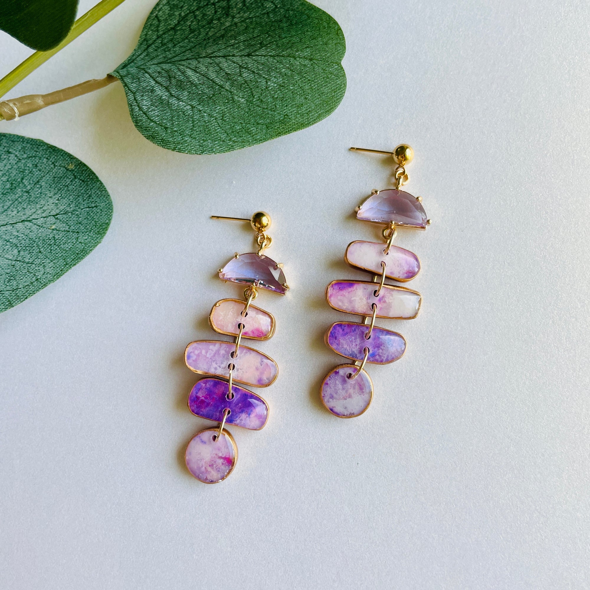 Lavender Organic Stone Stack