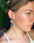 Blue Floral Drops