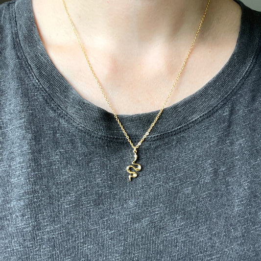 Golden Snake Necklace