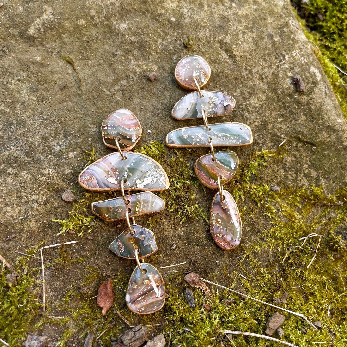 Asymmetrical Agate Stone Stacks v.1